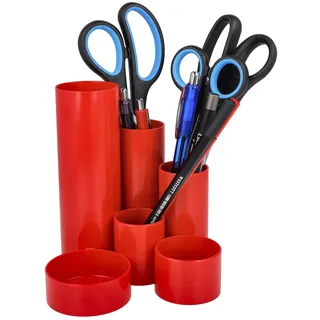 Westcott Stiftehalter Kunststoff Rot 6 St.