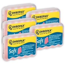 Ohropax Soft Weiche Ohrstöpsel, 5 x 10 Stück