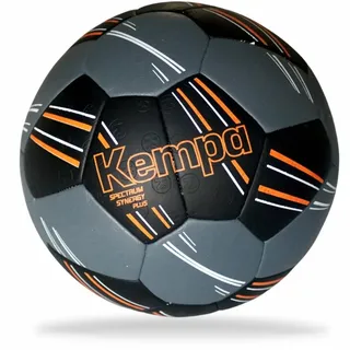 Kempa Spectrum Synergy Plus Handball Trainings- und Spielball mit einzigartiger 30-Panel-Konstruktion - schwarz/Anthra - Größe 3
