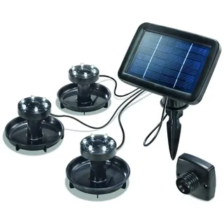 esotec Solar Unterwasserstrahler 3er Set LED Spot 10,0 cm Akku/IP68 weiß