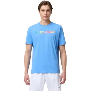 Head Racket Head Rainbow T-Shirt Men, Airforce Blue