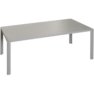 Mendler HWC-N40 Bistrotisch 180 x 80 x 73 cm hellgrau