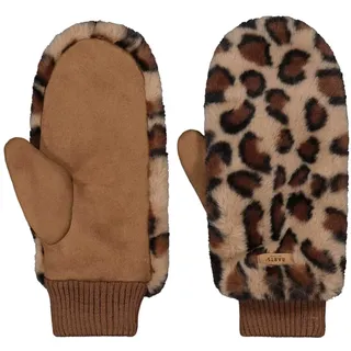 Barts Fur Mitts print brown (37)