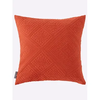 Kissenhülle, orange (terra), B:40cm L:40cm, Baumwolle, 100% Baumwolle, Kissenbezüge, Kissenhülle