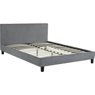 Habitat et Jardin Doppelbett aus Cord ambre - 140 x 190 cm - Grau