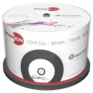 PrimeOn CD-R 700MB 50er Spindel 50 x), Optischer Datenträger