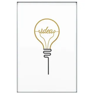 Kunstloft Wandbild Gold 40/60 cm , Schwarz, Goldfarben , Glas , 1.43x60 cm , Bilder & Rahmen, Bilderrahmen, Bilderrahmen & Fotorahmen