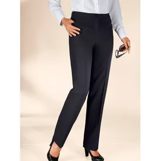 Webhose COME ON, Damen, Gr. 255, Extrakurzgrößen, blau (marine), 53% Polyester, 43% Schurwolle, 4% Elasthan, unifarben, lang, Hosen Webhose