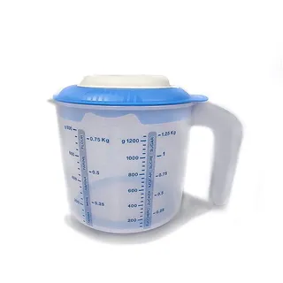TUPPERWARE Backen Messbecher Candy Mini 1,2 L blau Rührbecher Rühr-Mix 8757