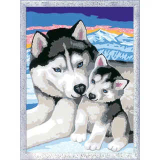 Ravensburger Malen nach Zahlen - Husky Kuss