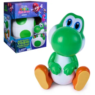 Super Mario Hatchin' Yoshi Interaktive Yoshi Figur mit Sound- und Bewegungseffekten im Ei, mehrfarbig