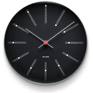 Arne Jacobsen Clocks Bankers Wanduhr 21,00 cm 21 schwarz