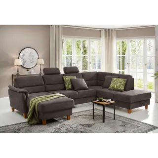 Home Affaire Wohnlandschaft Mikrofaser 3-Sitzer Braun