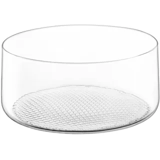 LSA International Market Pflanzgefäß/Schüssel H11,5 cm, transparent, 1 Stück | Handgefertigtes Glas | MF07
