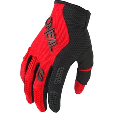 Bild | Fahrrad- & Motocross-Handschuhe | MX MTB FR Downhill | Passform, Luftdurchlässiges Material | Element Youth Glove RACEWEAR V.24 | Schwarz Rot | Größe L