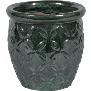 Pflanztopf Lafiora Keramik glasiert Ø 20 cm H 21 cm grün
