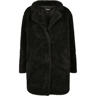 URBAN CLASSICS Übergroße Sherpa Parka Black S