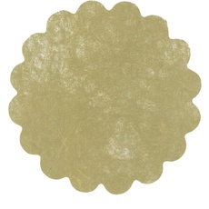 Beutel 50 Dekorationen tnt Stoffoptik Flower Poly Lab (Ø 24 cm), gold