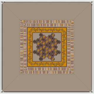 Outdoorteppich BENT "Verbindbarer Teppich Afrika", gelb (afrika druck), Teppiche, B : 250cm 1 Stk., 4mm, L: 250cm, Polyester, Outdoorteppich, PFC frei, B:250cm H:4mm L:250cm