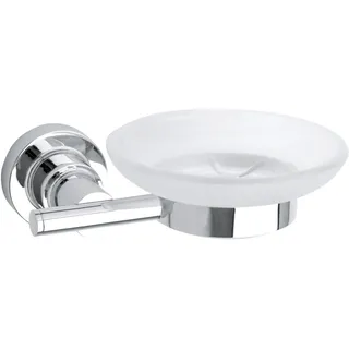 Tesa LUUP Seifenhalter Silber/Weiß