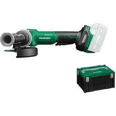 HiKOKI Akku Winkelschleifer G1813DVF (18V, Li-Ion, 3200-8000 u/min, 125mm ø, Brushless Motor, mit AT Modus, Spindelarrietierung, im Transportkoffer, ohne Akku und Ladegerät)