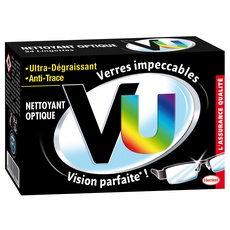 Miror - VU Klassischer optischer Reiniger – Brillenputztücher (24 Tücher) – Ultra Fettlöser und Anti-Fingerabdruck
