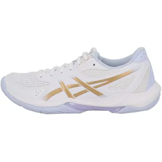 Asics GEL-ROCKET 12 Damen, Sportschuhe Hallenschuhe white/pure silver 40, weiß