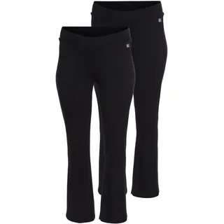 Leggings H.I.S, Damen, Gr. 24, K + L Gr, schwarz, Single Jersey, Obermaterial: 95% Baumwolle, 5% Elasthan, unifarben, schmal lang, Hosen Leggings, Große Größen, Topseller