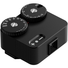 TTArtisan Belichtungsmesser II Generation Upgrade Version On-Camera Zwei Scheiben Belichtungsmesser für die Fotografie mit Cold Shoe Mount Kompatibel mit verschiedenen Kameras (Schwarz)