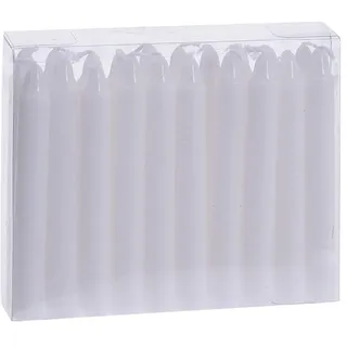 Spetebo Kleine Echtwachs Stabkerzen 20 St. weiß