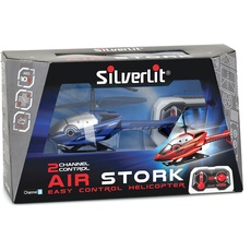 FLYBOTIC 84782 Air Stork by Silverlit, Ferngesteuerter Hubschrauber, Kinderspielzeug, Infrarot Technologie, einfache Steuerung, 18 cm, blau oder gelb, ab 10 Jahren