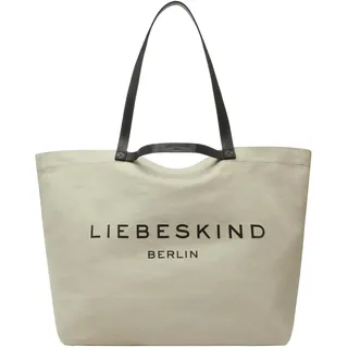 LIEBESKIND Berlin Damen-Shopper „Aurora“ – Große -Tasche Damen mit Reißverschlussfach und Leder-Schulterriemen – Shopper Bag Women – Passend für Laptops bis 16 Zoll – Light Bag
