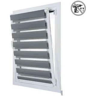 Storesdeco Doppelrollo Silber, 120 cm x 180 cm , Silberfarben , Kunststoff , Uni , Rechteckig , 120x180 cm , Ce , Heimtextilien, Vorhänge, Rollos, Doppelrollos