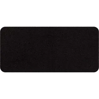 Salonloewe Fußmatte waschbar schwarz 30 x 60 cm Schmutzfangmatte unifarben rutschfest Eingangs-Matte
