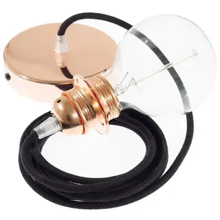 Creative Cables Rc04 Diy 50 Cm Hängeleuchte Pendel Für Lampenschirm - Black / Copper - One Size