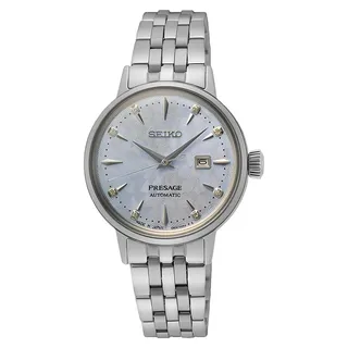 Seiko Presage Cocktail Time Sky Diving SRE007J1 Automatik Damenuhr Hellblau - Bunt