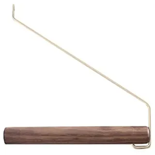 anaan Coordinate Design Wandhaken Holz Kleiderstange Wandmontage Garderobenhaken Kleiderhaken Wanddeko Messing 22 cm (Walnuss)