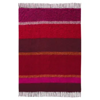 Biederlack Plaid »Flausch Look mit hochwertigen Fransen« Flausch-Optik