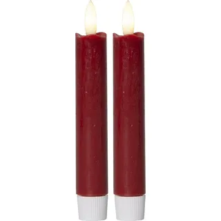 Star Trading LED-Kerzen Flamme 15 cm rot
