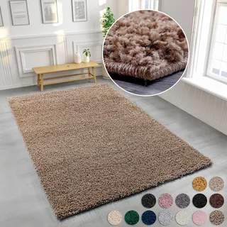 MY HOME »Viva« rechteckig 45 mm Höhe Uni Farben, einfarbig, besonders weich und kuschelig, Kundenliebling