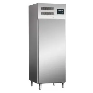 Saro Kühlschrank TORE GN 700 TN, Edelstahl, Standsicherer Getränkekühlschrank mit digitaler Temperaturkontrolle, 1 Kühlschrank