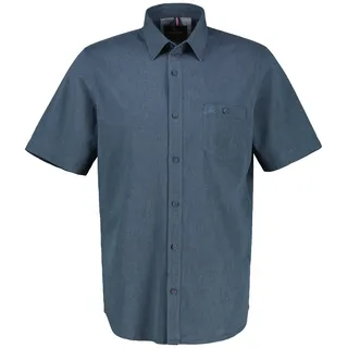 LERROS Kurzarmhemd mit Brusttasche, blau