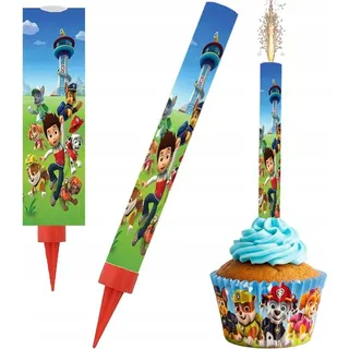 FOUNTAIN Tortenaufsatz für Torte PAW PATROL Märchenwelpen Geburtstag 18cm