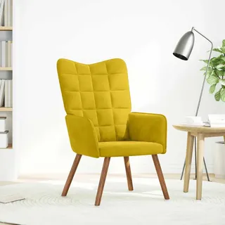 vidaXL Relaxsessel Gelber Samt - Gelb