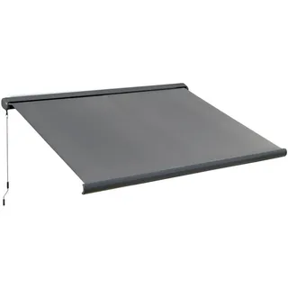 Outsunny Markise 2,5 x 3 m dunkelgrau