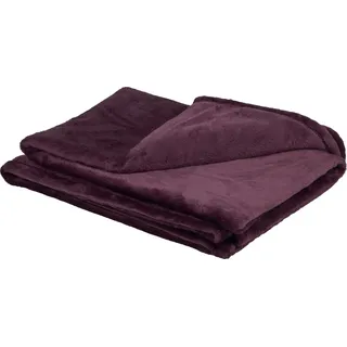 Fleece-Decke Blush Bordeaux Lila 150 cm x 200 cm