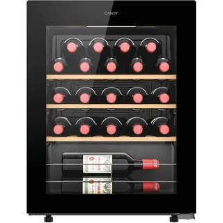 Candy DiVino CWC023 Weinschrank, 23 Flaschen, WLAN, App hOn, wendbare Tür, 3 Fächer, Anti-UV-Behandlung, vibrationsfreier Kompressor, LED-Beleuchtung, digitale Steuerung, integrierter Griff, 37 dB,