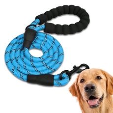 Edipets, Hundeleine, Starke Hundeleine mit Gepolstertem Griff für Haustiere, für Welpen, Kleiner, Mitteler und Großer Hund, 120 cm, 150 cm, 220 cm (120 cm, Blau)