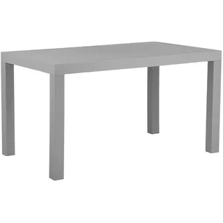 Beliani Gartentisch 140 x 80 x 76 cm Grau