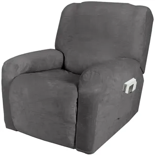 ele ELEOPTION Sesselschoner für Relaxsessel, Samt Relaxsesselbezug Stretchhusse, Abnehmbar und Waschbar rutschfest Sesselschoner Sesselbezug für Fernsehsessel